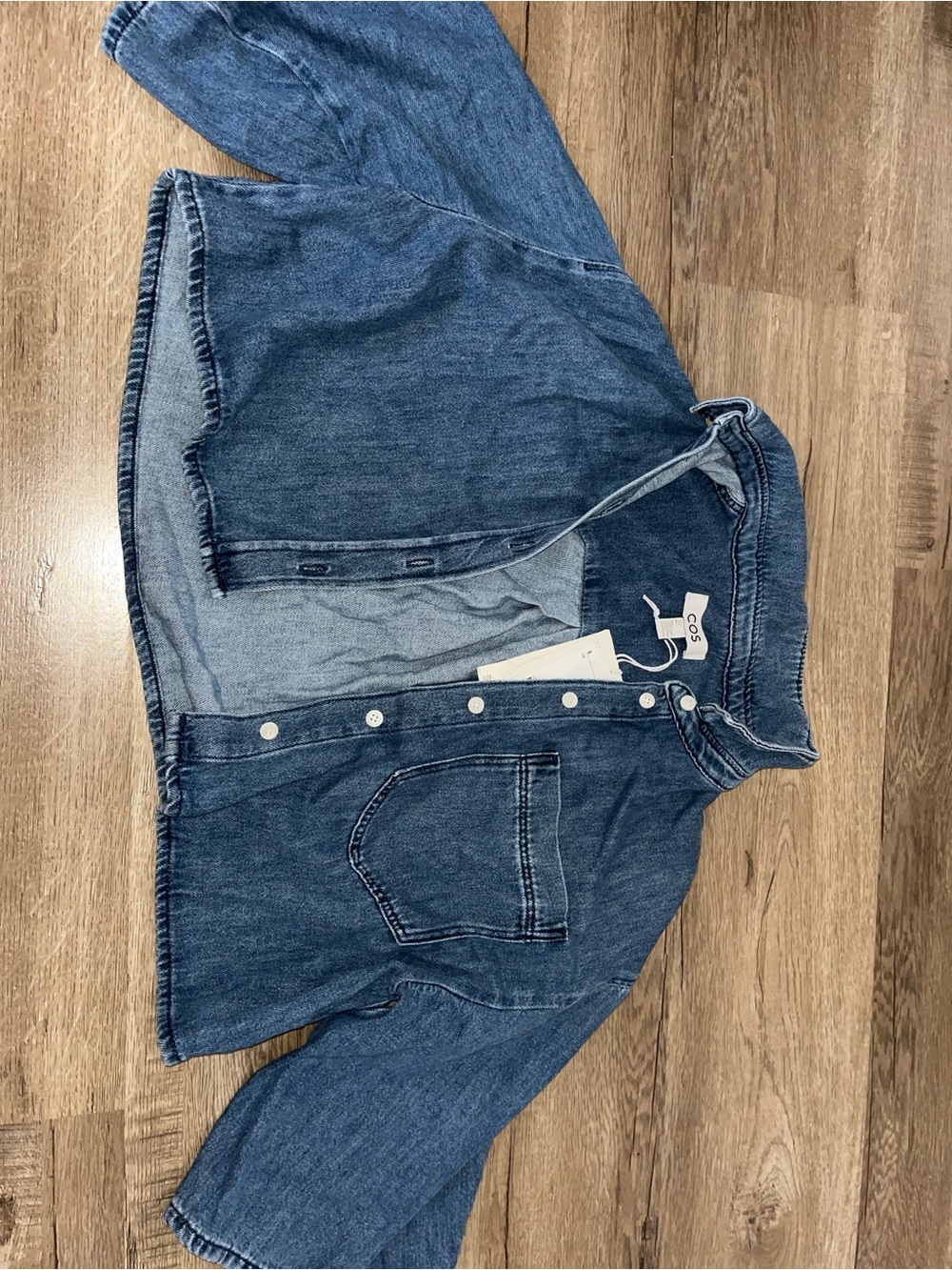 COS Women's Blue Denim Relaxed Jacket